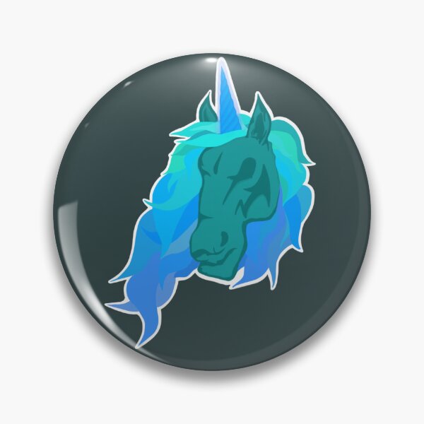 Item preview, Ferocious Blue Unicorn  designed and sold by spookygracie.