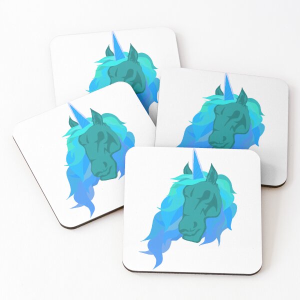 Item preview, Ferocious Blue Unicorn  designed and sold by spookygracie.