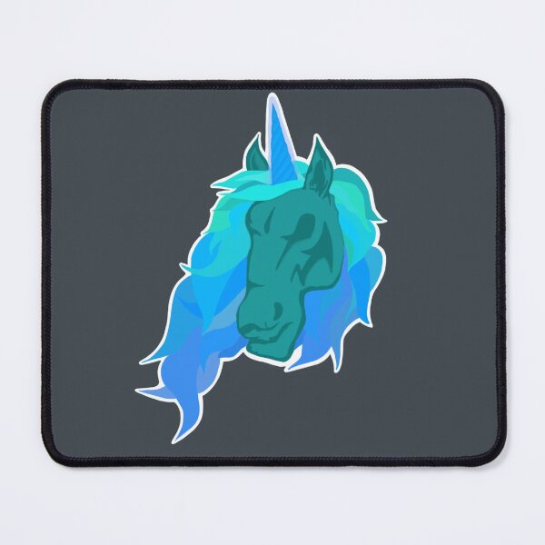 Item preview, Ferocious Blue Unicorn designed and sold by spookygracie.