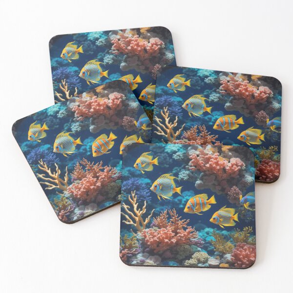 Item preview, Underwater Oasis: Colorful Fish and Vibrant Corals on Ocean Blue #4 designed and sold by Electric-Easel.