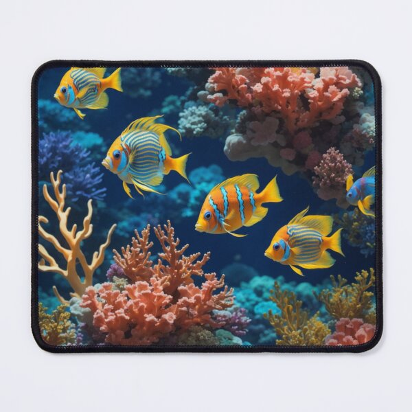 Item preview, Underwater Oasis: Colorful Fish and Vibrant Corals on Ocean Blue #4 designed and sold by Electric-Easel.