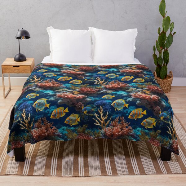 Item preview, Underwater Oasis: Colorful Fish and Vibrant Corals on Ocean Blue #4 designed and sold by Electric-Easel.