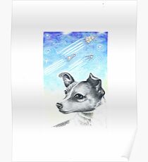 Laika, Weltraumhund Poster
