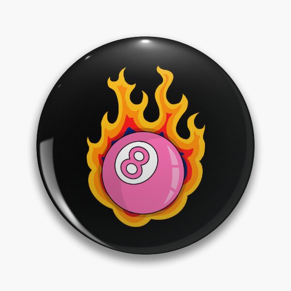 Item preview, Flaming 8 Ball designed and sold by Daemon TV.