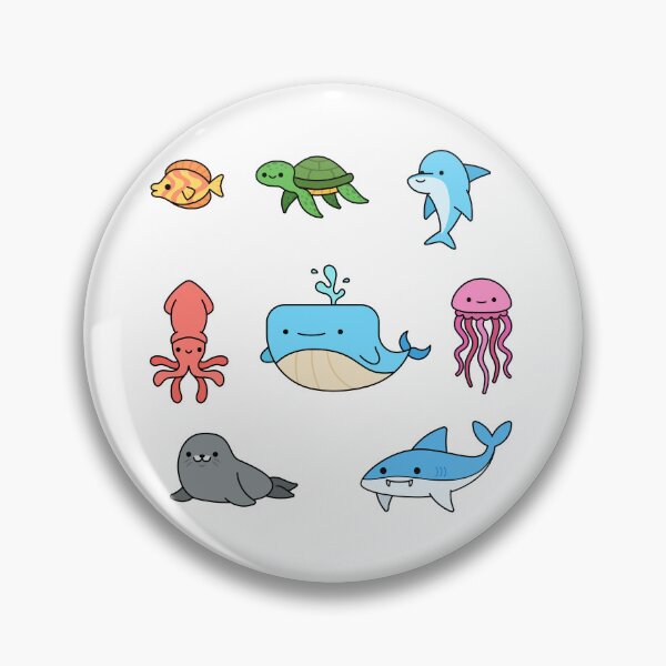 Item preview, Ocean Buddies designed and sold by SideQuestDoodles.