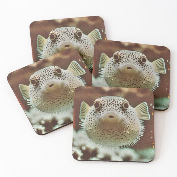 Item preview, AI Vintage Puffer Fish Face designed and sold by trenchbalence.