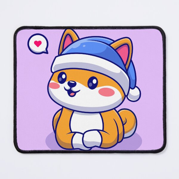 Item preview, Winter Warmth: Cute Shiba Inu Dog in Beanie Hat designed and sold by hjian8219.
