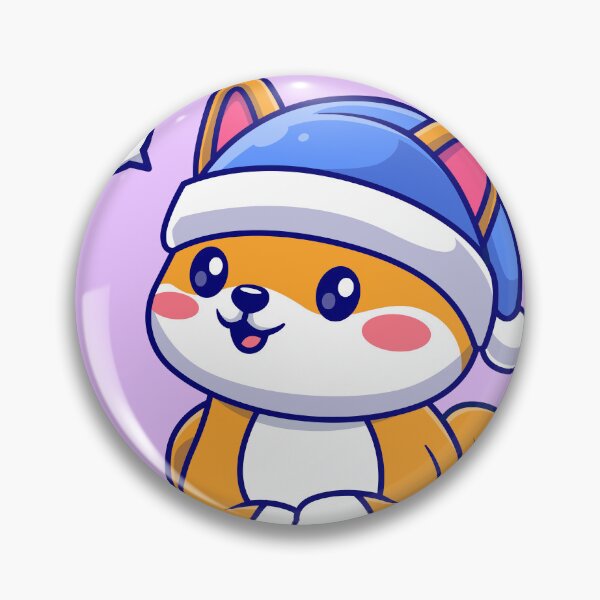 Item preview, Winter Warmth: Cute Shiba Inu Dog in Beanie Hat designed and sold by hjian8219.