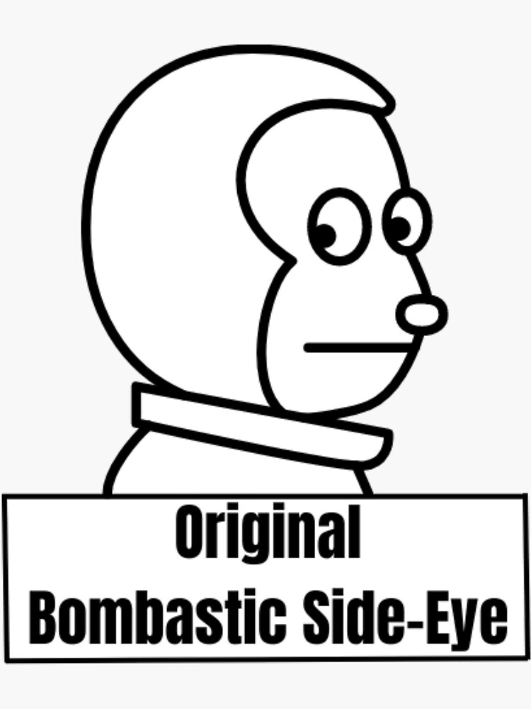 Side-Eye Monkey Sticker for Sale by Stephanie J