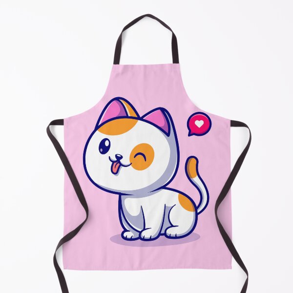 Item preview, Charming Cat: Cute Sitting Cartoon Cat Illustration designed and sold by hjian8219.