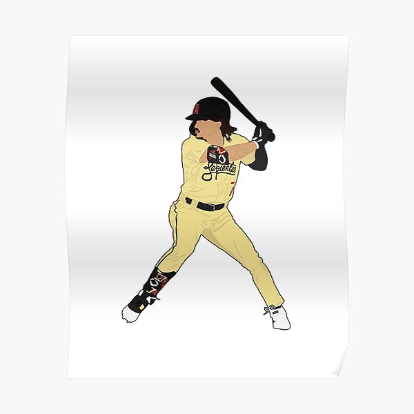 Ketel Marte Baseball Paper Poster Diamondbacks - Ketel Marte