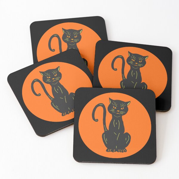 Item preview, Vintage Halloween Style Black Cat, Halloween Black Cat designed and sold by CreepingWillow.