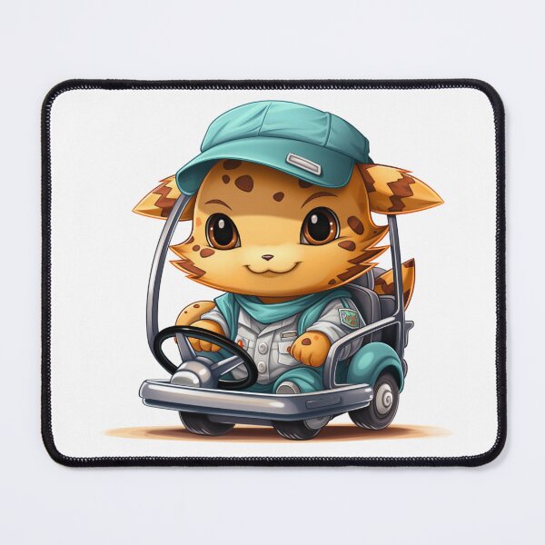 Item preview, Cute kitty driving a car designed and sold by giwahomedeco.