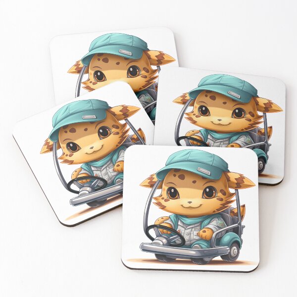 Item preview, Cute kitty driving a car designed and sold by giwahomedeco.