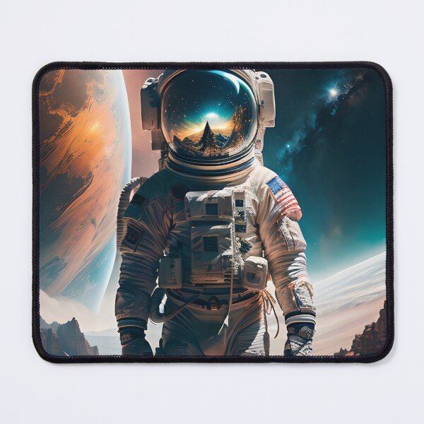 Item preview, "Odyssey Among the Stars: Standing Astronaut on an Alien Planet" designed and sold by SummerTshirt.
