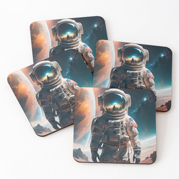 Item preview, "Odyssey Among the Stars: Standing Astronaut on an Alien Planet" designed and sold by SummerTshirt.