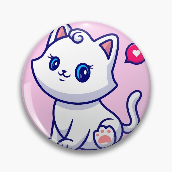 Item preview, Whiskered Whimsy: Cute Cat Girl Sitting Cartoon designed and sold by hjian8219.