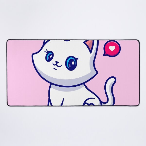 Item preview, Whiskered Whimsy: Cute Cat Girl Sitting Cartoon designed and sold by hjian8219.