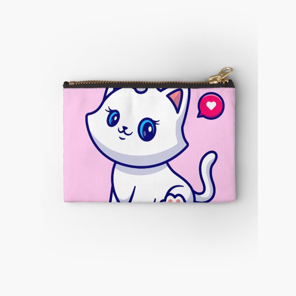 Item preview, Whiskered Whimsy: Cute Cat Girl Sitting Cartoon designed and sold by hjian8219.