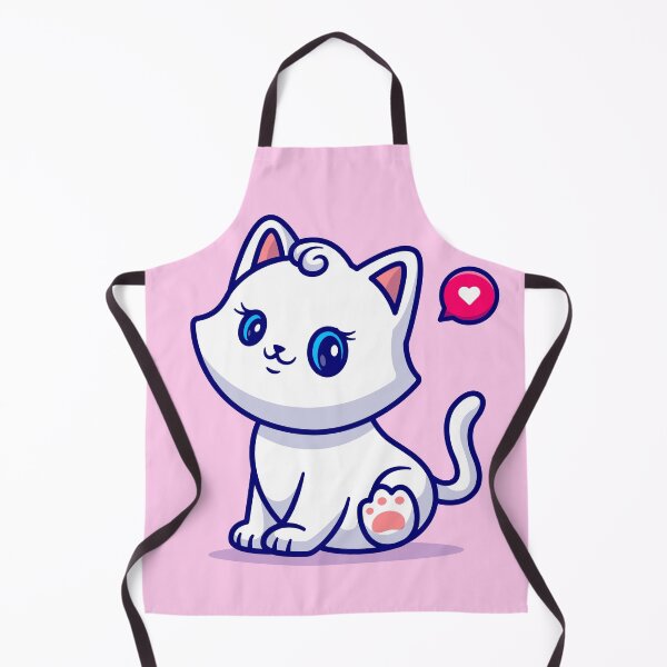 Item preview, Whiskered Whimsy: Cute Cat Girl Sitting Cartoon designed and sold by hjian8219.