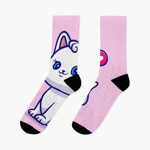 Item preview, Whiskered Whimsy: Cute Cat Girl Sitting Cartoon designed and sold by hjian8219.