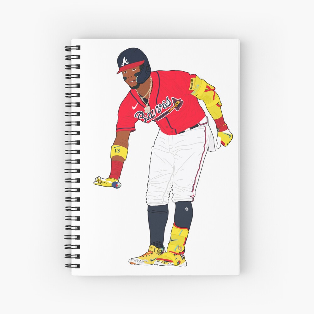 Ronald Acuña Jr. Jersey Spiral Notebook for Sale by ecscraps