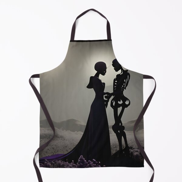 Item preview, Skeleton couple beneath the moon designed and sold by GothicRubette.