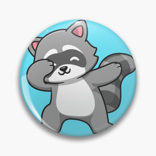 Item preview, Dapper Dabbing Raccoon: Cute Cartoon Vector Illustration designed and sold by hjian8219.