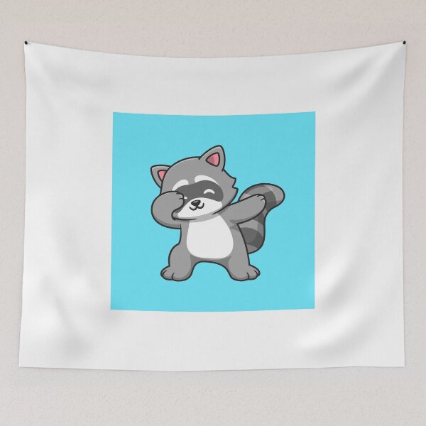Item preview, Dapper Dabbing Raccoon: Cute Cartoon Vector Illustration designed and sold by hjian8219.