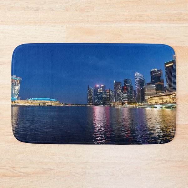 Item preview, Singapore skyline after sunset with reflection in calm water, for personal gifts. designed and sold by CameraDesign.