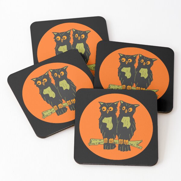 Item preview, Vintage Style Halloween Owls, Halloween Owls designed and sold by CreepingWillow.