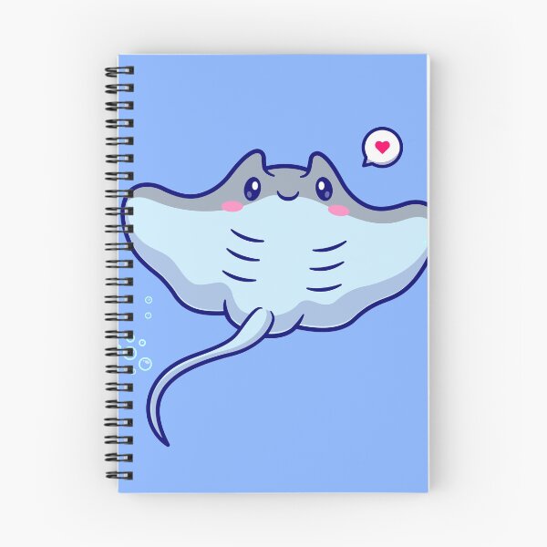 Item preview, Graceful Glide: Cute Stingray Fish Swimming Cartoon designed and sold by hjian8219.