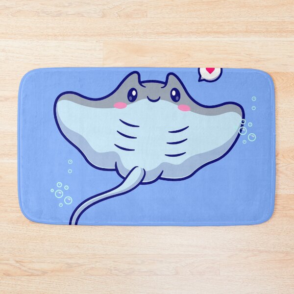 Item preview, Graceful Glide: Cute Stingray Fish Swimming Cartoon designed and sold by hjian8219.