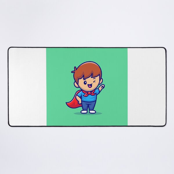 Item preview, Green Guardian: Cute Boy Superhero designed and sold by hjian8219.