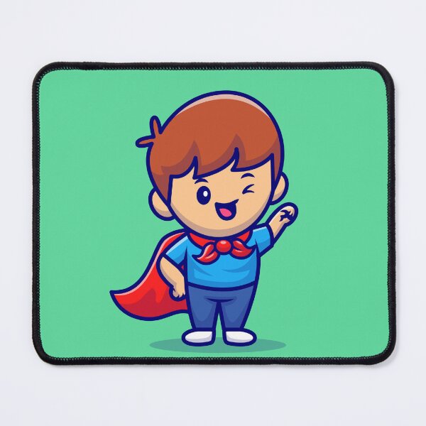 Item preview, Green Guardian: Cute Boy Superhero designed and sold by hjian8219.