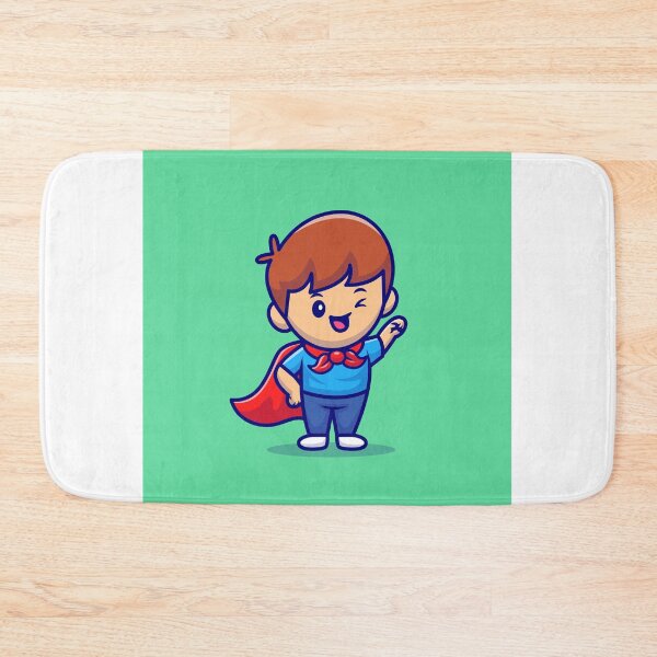 Item preview, Green Guardian: Cute Boy Superhero designed and sold by hjian8219.