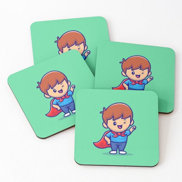 Item preview, Green Guardian: Cute Boy Superhero designed and sold by hjian8219.