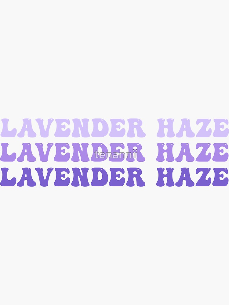 Lavender Haze Color Swatch. | Poster