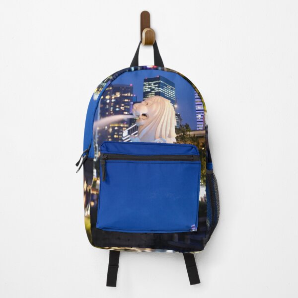 Item preview, Singapore skyline after sunset with Merlion, for personal gifts. designed and sold by CameraDesign.