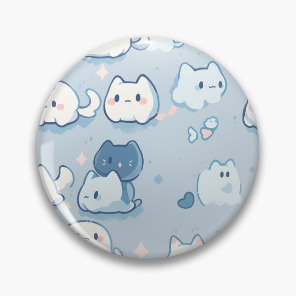 Item preview, Cute little ghost cats designed and sold by Skolyak.