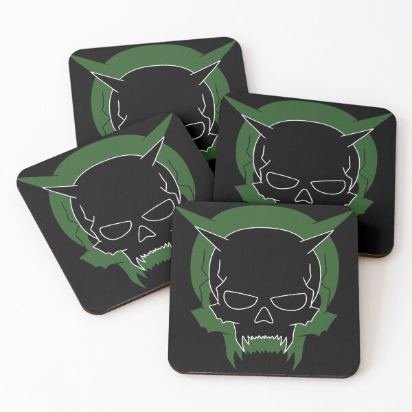 Item preview, Goblin Skull - Black and Green designed and sold by SkullsNGoblins.