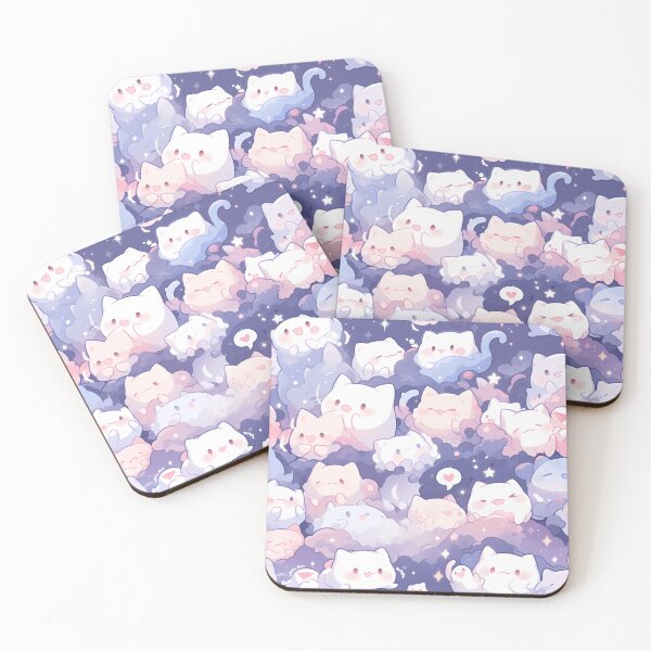 Item preview, Cute little ghost cats designed and sold by Skolyak.
