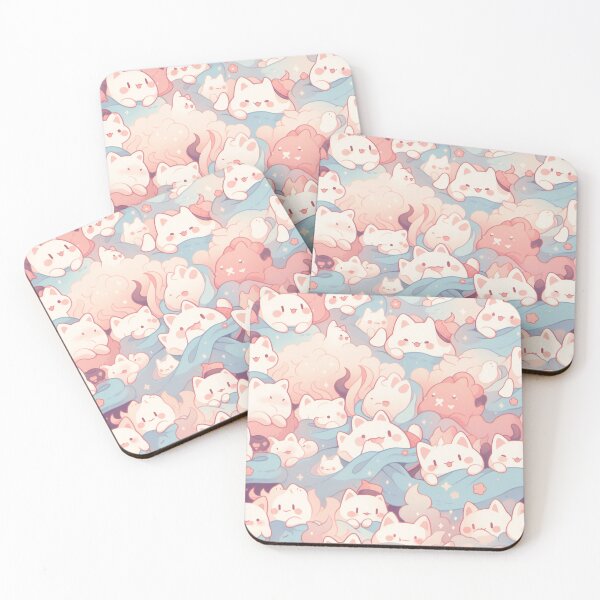Item preview, Cute little ghost cats designed and sold by Skolyak.