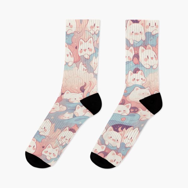 Item preview, Cute little ghost cats designed and sold by Skolyak.