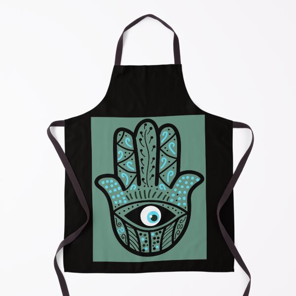 Aperçu de l'œuvre Evil Eye - vert sauge, main créée et vendue par BecAnd.