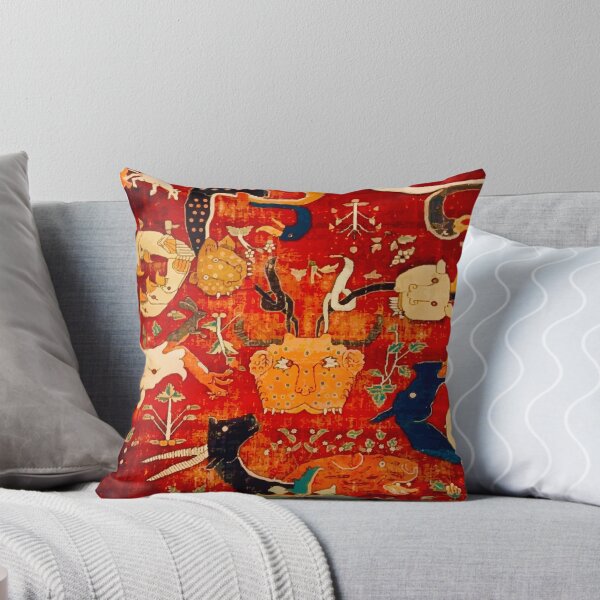 Item preview, Animal Grotesques Mughal Carpet Fragment Digital Painting  designed and sold by Vicky Brago-Mitchell®.