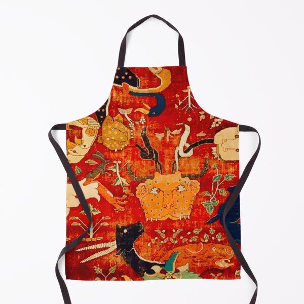 Item preview, Animal Grotesques Mughal Carpet Fragment Digital Painting designed and sold by Vicky Brago-Mitchell®.