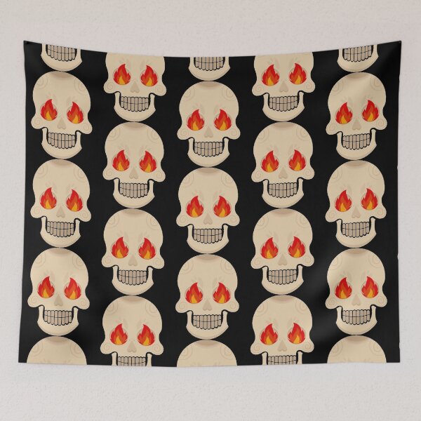 Item preview, A skull on fire designed and sold by colson-breen.