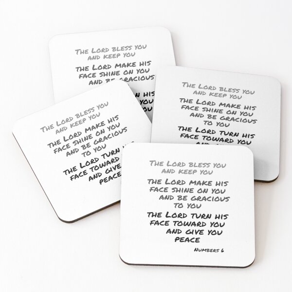 Item preview, The Lord Bless You Gray designed and sold by Miles-and-Daisy.