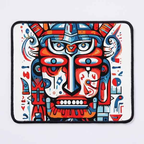 Item preview, Ancient Tribe' Colorful Cult Mask designed and sold by maralynoxton.